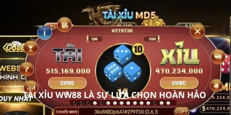 Tài xỉu WW88 là sự lựa chọn hoàn hảo 